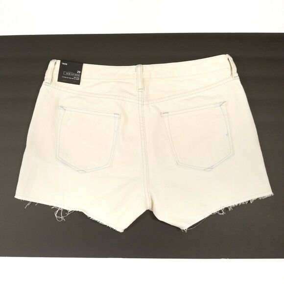 Gap Slim Cut-off Jean Short 29 Vintage Wash Bleach - Picture 2 of 5